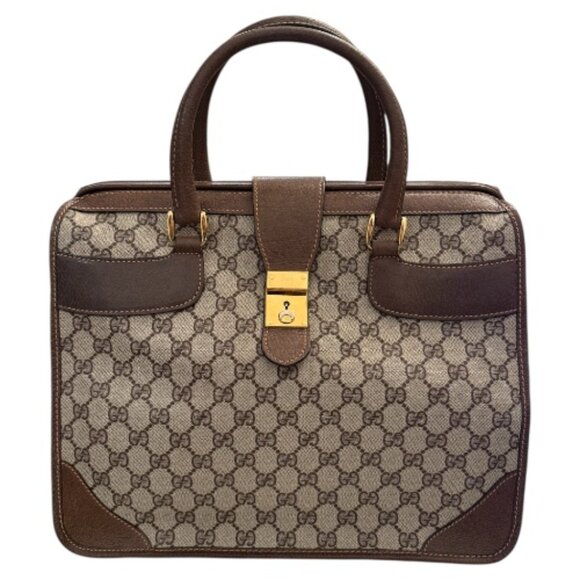 Gucci Handbags - Vintage Gucci Doctor Style Handbag | GG Monogram